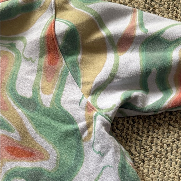 Wild Fable Green and light purple cropped Hoodie - Picture 5 of 6